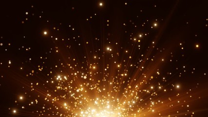 Animation glowing Lights bokeh Abstract background