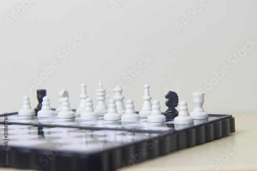 Fotografía Simple Photo illustration for War, battle or politic situation concept, betrayer