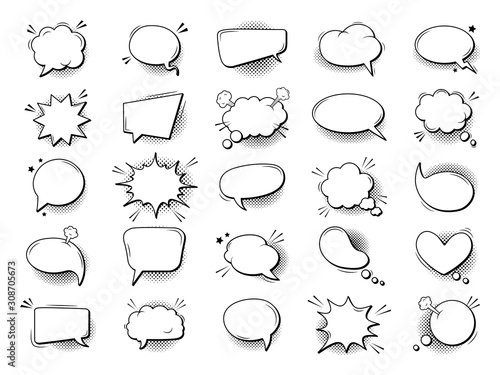 Cuadros en Lienzo Cartoon talk bubble in comic style