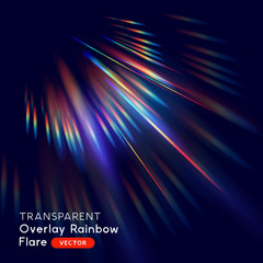 Wall Mural - radiant rainbow lens falre effect