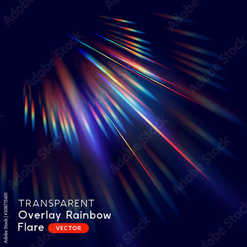 Fotomural Radiant Rainbow Lens Falre Effect