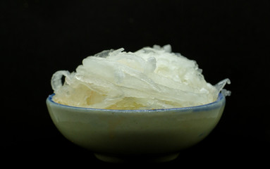 Shredded radish in a bowl.