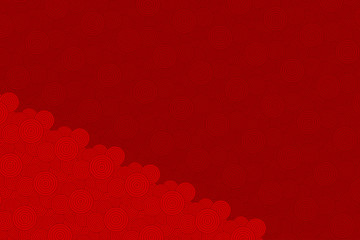 Wall Mural - the abstract textured background is composed of red circles