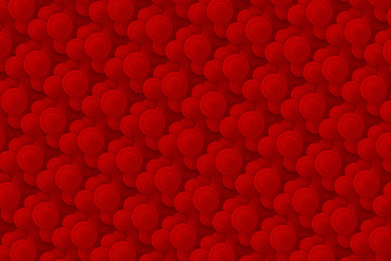 Wall Mural - the abstract textured background is composed of red circles