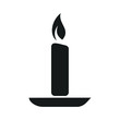 candle icon template color editable. candle symbol vector sign isolated on white background. Simple logo vector illustration for graphic and web design.