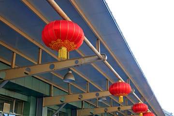 Chinese traditional red lanterns