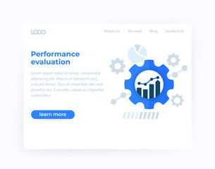 Wall Mural - performance evaluation, productive capacity website template