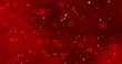 © flying creature - Red snowflakes and bokeh lights on the red Merry Christmas background. 3D rendering