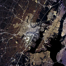 Map Newark City. New Jersey