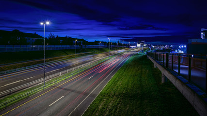 highway at night