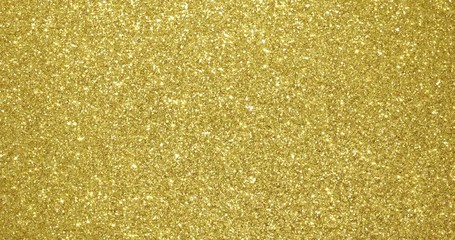 Poster - Gold glitter background with sparkling texture. Golden shimmering of stars sequins