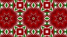 A Fast Frenetic Kaleidoscope Motion Of A Christmas Red Green And White Pattern Is Featured In This Seamless Abstract Background Loop