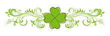 Saint Patrick's Day Green Clover Design Element