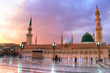 Medina/Saudi Arabia - May 30, 2015: Prophet Mohammed Mosque, Al Masjid an Nabawi - Medina - Saudi Arabia