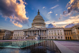 Fototapeta Big Ben - Storm rising over United States Capitol Building, Washington DC