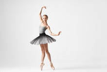 Ballet Dancer Posing In Studio