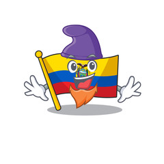 Wall Mural - Flag ecuador mascot cartoon style as an Elf