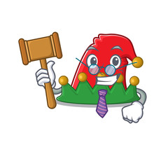 Sticker - Smart Judge elf hat presented in cartoon character style