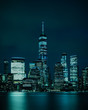 Blue Gotham New York City Skyline