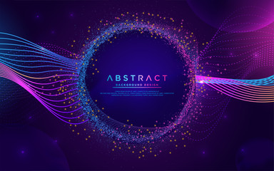 glowing abstract aurora modern background design. modern particle liquid dynamic background template