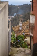 narrow street in old town