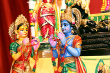 Lord Krishna With His Consort 