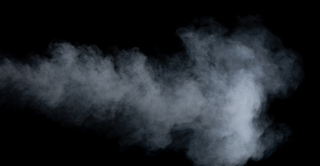 Wall Mural - Abstract smoke on black background