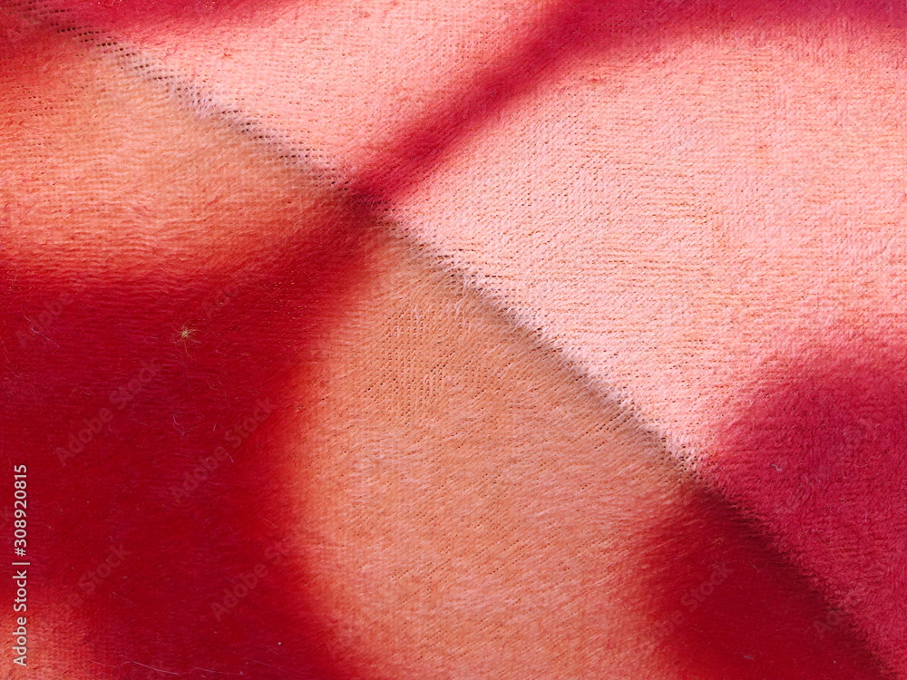 Surface red flannel texture and background.