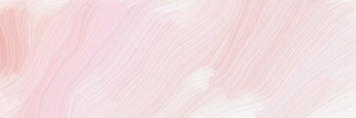 Wall Mural - dynamic horizontal banner. contemporary waves design with misty rose, white smoke and baby pink color
