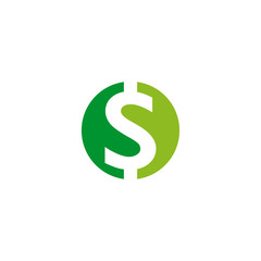 Poster - Dollar currency icon logo design vector template