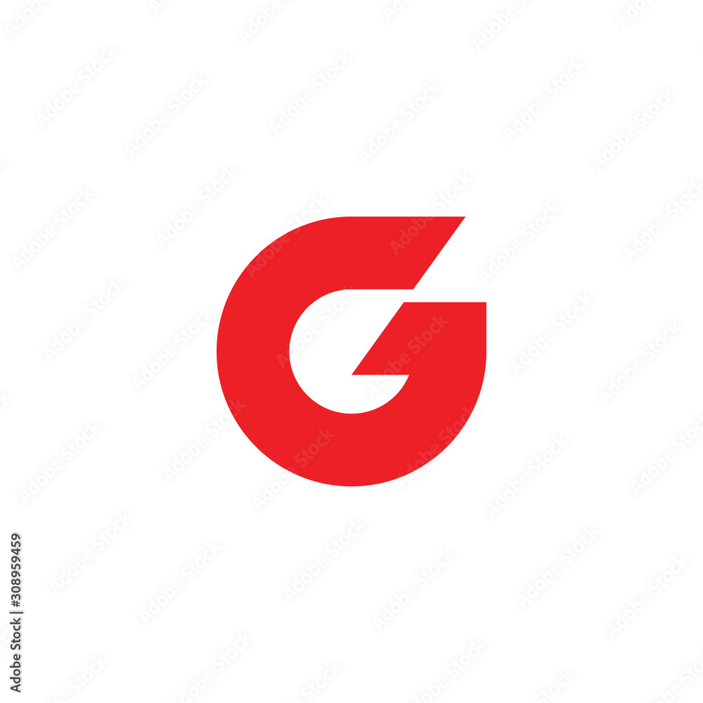 letter g arrow up geometric logo vector Stock Vector | Adobe Stock