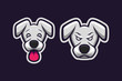 © amrikhsn - Dog two style sport e-sport mascot gaming team logo