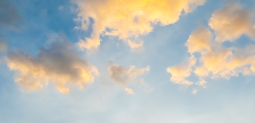 Wall Mural -  Blue sky and clouds in the weather day outdoor nature environment abstract background