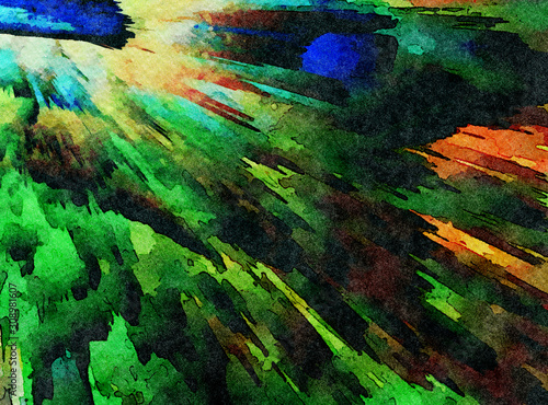Abstract watercolor texture background. Oil painting style. Good for banner, ...