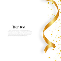 Wall Mural - Colored confetti isolated on white background. Festive vector illustration