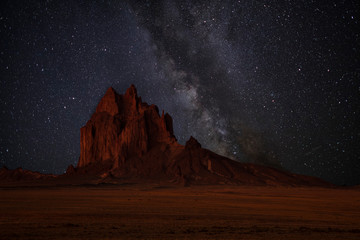 shiprock at night