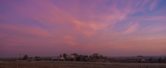 Wall Mural - beautiful sky multi-colored sky just before sunrise