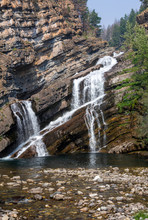 Cameron Falls In Waterton National Park