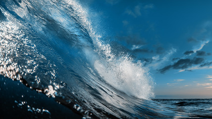 Wall Mural - the most beautuful barrel surfing wave, ocean water, aquatic sport media