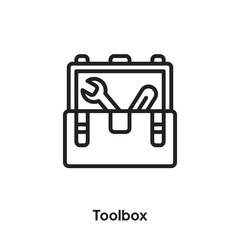 toolbox icon vector sign symbol