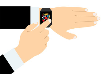 Wall Mural - Smart watch - vector illustration