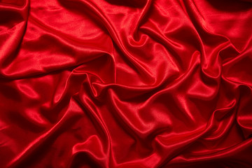 luxury red satin smooth fabric background for celebration, ceremony, event invitation card or advert