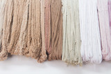 Fototapeta Boho - Silk yarn dyed by nature colour