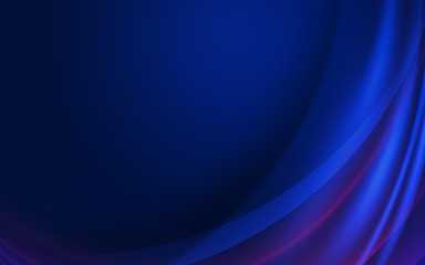 Leinwandbilder - Dark abstract background with neon lines, glow. Blue blurred background, light effects.