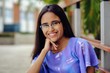 © DanieleCruciani.it - Smiling dominican 20 years old girl outdoor campus university