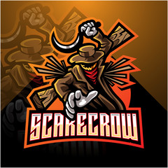 Canvas Print - Scarecrow esport mascot logo design