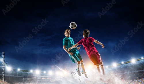 With endless will to victory. Mixed media