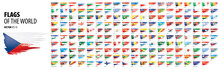 National Flags Of The Countries. Vector Illustration On White Background