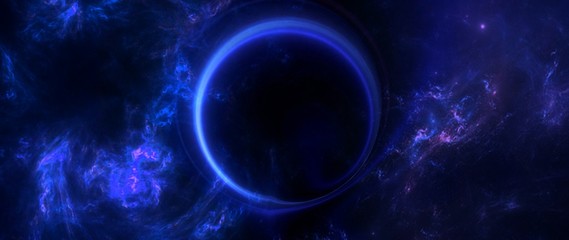 Wall Mural - black hole, science fiction wallpaper. beauty of deep space. colorful graphics for background, like 