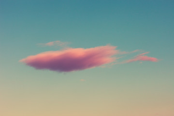 Wall Mural - pink cloud on sky background image